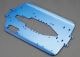 Chassis 6061-T6 aluminium 4mm blauw (lange wielbasis)