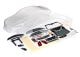 Carrosserie Cadillac CTS-V helder met aanbouwdelen & stickers