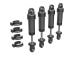 GTM damper 6061-T6 aluminum dark titanium complete (4)