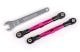 Toespoorstang 7075-T6 aluminium roze 75mm voor l/r