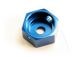 Remmendriver zeskant aluminium blauw
