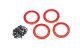 Beadlock ring 2.2 aluminium rood met schroeven (4)