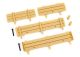 Houten look aanhangwagenverhogingen