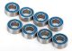 Kogellager 4x8x3mm met rubberen afdichting blauw (8)