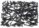 Traxx hardwarekit RVS zwart, schroevenset roestvrij