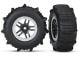 Paddle-Reifen auf Felge SCT Split-Spoke satin chrome, beadlo