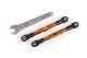 Toespoorstang 7075-T6 aluminium oranje 75mm voor l/r