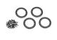 Beadlock ring 2.2 aluminium zwart met schroeven (4)