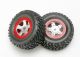 SCT banden op velgen mat chroom/rood (2)