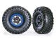 Canyon Trail 5.3x2.2 tires on TRX-4 rims grey/blue (2)