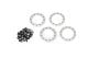 Beadlock ring 1.9 aluminium satijn met schroeven (4)