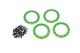 Beadlock ring 2.2 aluminium groen met schroeven (4)