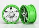 SLVR Volk Racing TE37 1.9 velgen chroom/groen 12mm (2)