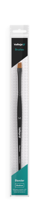 Flat Angled Synthetic Brush Medium - Blender