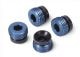 Doppen aluminium blauw voor scharnierkogel (4)