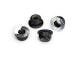 Kragen-Stoppmutter 5mm Alu verzahnt (4) schwarz