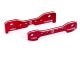 Draagarmhouder achter 7075-T6 aluminium rood