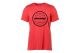 T-shirt rood/logo zwart L