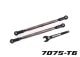 Wide-X-Maxx toe-in rods 7075-T6 aluminum gray 188mm (2)