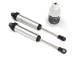 GTR shock aluminium zilver 134mm voorzijde zonder schroefdraad (2)