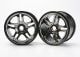Split-Spoke 3.8 velgen zwart-chroom 17mm (2)