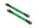 L/R toespoorstang 7075-T6 aluminium groen 87mm f/h (2)