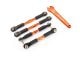 L/R draadstangenset aluminium oranje v69 & h82mm