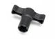 WHEEL WRENCH, SPLINED, 17MM