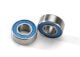 Kogellager 6x13x5mm met rubberen afdichting blauw (2)