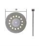 DIAMANT DOORSLIJPSCHIJF MET KOELGATEN (Ø 38MM )