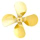 BRASS PROPELLER 20-R-4BL-M2